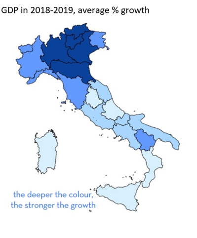 The slow pace of Central Italy in the midst of legacies from the crisis and current difficulties