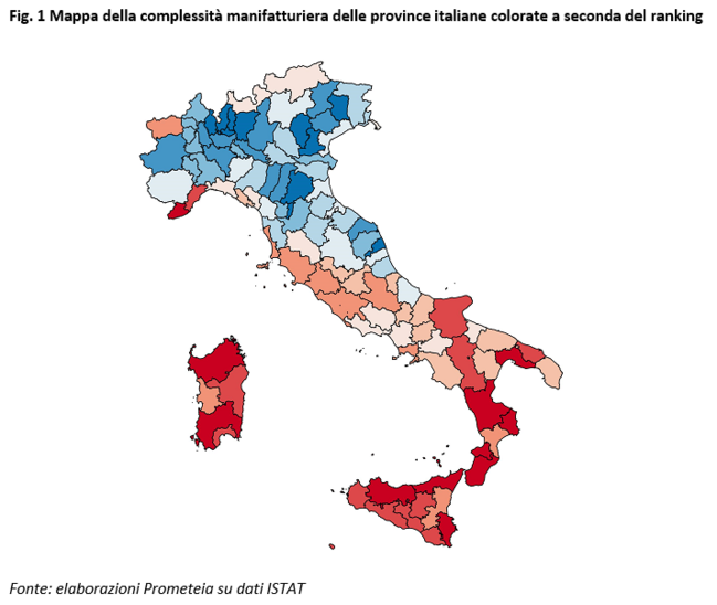 Complessità provinciale e sviluppo economico in Italia